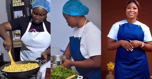 Breaking: Chef Deo Who is Cooking in Ondo State Completes 150 Hours in Her Cookathon, Video Emerges