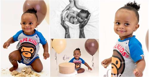 Cute Photos As Wizkid’s 2nd Son With Jada Marks 1st Birthday, Mum Finally Reveals His Name: “Smallest Bird” 