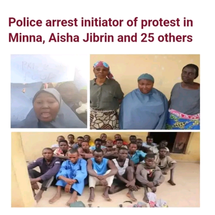 The Niger State Police Command has arrested the alleged initiator of what it described as a ‘violent protest’ in Minna, Aisha Jibrin.